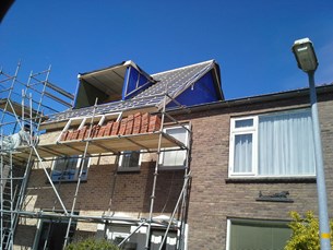 Plaatsen van de dakopbouw