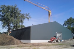 Nieuwbouw bloembollenloods Callantsoog
