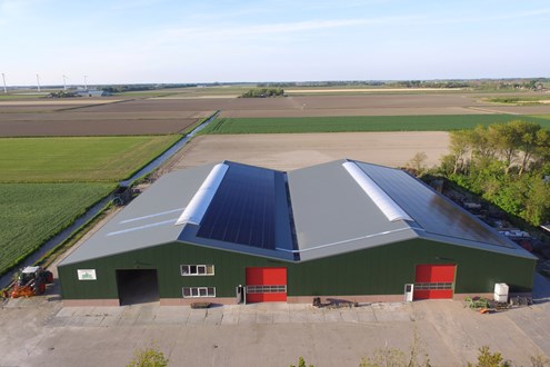 nieuwbouw bedrijfsruimte voor loonbedrijf in Burgerbrug
