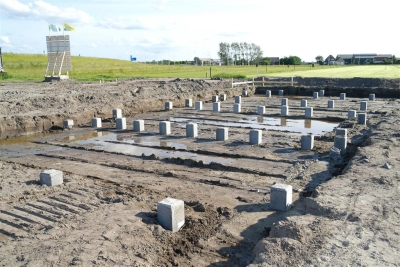 Heiwerk van het woonhuis is gereed